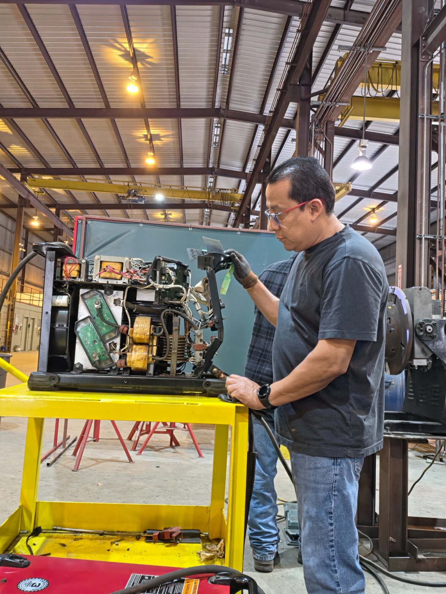 Industrial welding machine repair in the field
